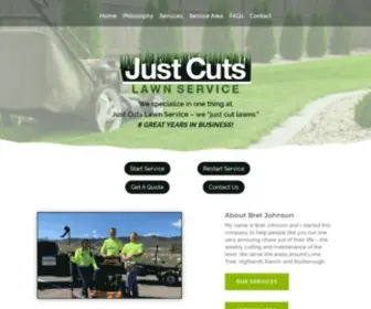 Justcutslawnservice.com(Highlands Ranch Lawn Mowing) Screenshot