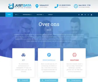 Justdata.nl(Justdata Full service ICT) Screenshot