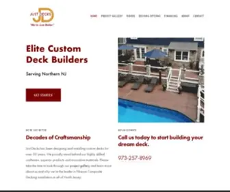 Justdecksbycapri.com(Just Decks in Succasunna NJ) Screenshot