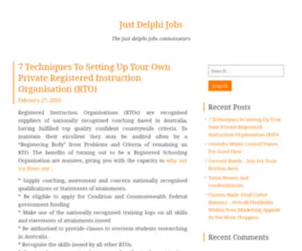 Justdelphijobs.com(Search for IT) Screenshot