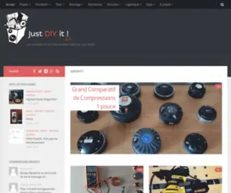 Justdiyit.com(Les enceintes de vos rêves existent) Screenshot