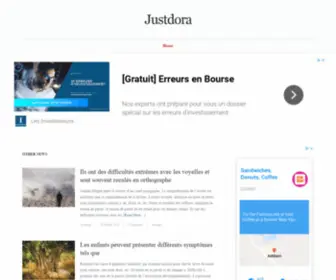 Justdora.com(Démocratiser et vulgarisé la finance) Screenshot