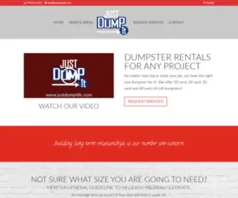 Justdumpitllc.com(Dumpster Rental) Screenshot