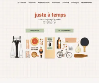 Justeatemps.com(Livraison) Screenshot