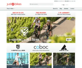 Justebikes.co.uk(Just Ebikes) Screenshot