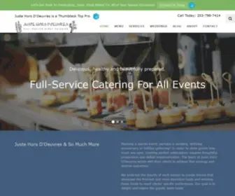 Justehorsdoeuvres.com(Catering Services for All Events) Screenshot