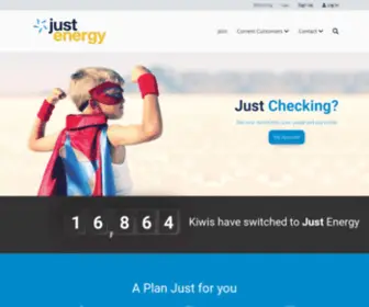 Justenergy.co.nz(Just Energy) Screenshot