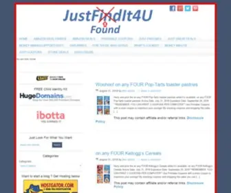 Justfindit4U.com(Helping To Keep Both Your Wallet And Your Plate Full) Screenshot