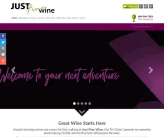 Justfinewine.ca(Just Fine Wine) Screenshot