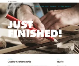 Justfinishedcarpentryaz.com(Finishing carpentry) Screenshot