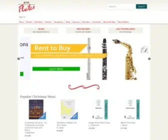 Justflutes.com(Award-winning flute shop in London) Screenshot