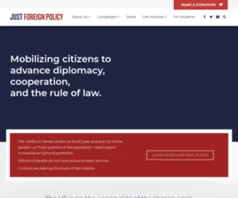 Justforeignpolicy.org(Just Foreign Policy) Screenshot