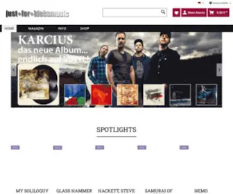 Justforkicks.de(Just for Kicks Music Shop) Screenshot
