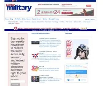 Justformilitary.com(Just For Military) Screenshot