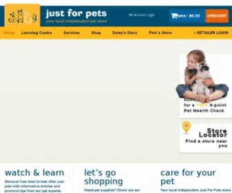 Justforpets.com.au(Justforpets) Screenshot