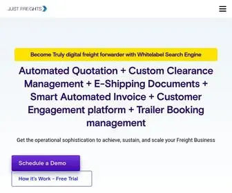 Justfreights.com(JUST FREIGHTS) Screenshot