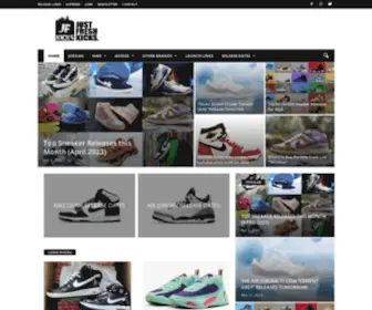 Justfreshkicks.com(Sneaker News & Release Dates) Screenshot
