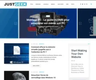 Justgeek.fr(Un blog geek et high) Screenshot