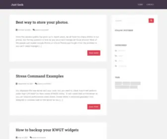 Justgeek.net(A Geek's Favourite Tech Blog) Screenshot