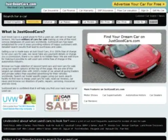 Justgoodcars.com(Search for used cars for sale around the world on) Screenshot