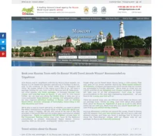 Justgorussia.co.uk(Travel to Russia) Screenshot