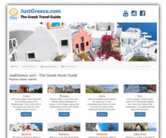 Justgreece.com(The Greek Travel Guide) Screenshot