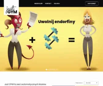 Justgym.pl(Klub fitness i siłownia) Screenshot