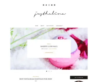 Justhelina.com(Beauty & Lifestyle Blog) Screenshot