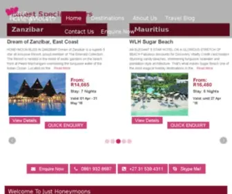 Justhoneymoons.co.za(Best Honeymoon Travel Packages) Screenshot