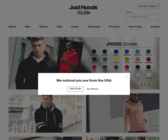 Justhoodsbyawdis.com(Just Hoods) Screenshot