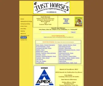 Justhorses.com(Just Horses) Screenshot