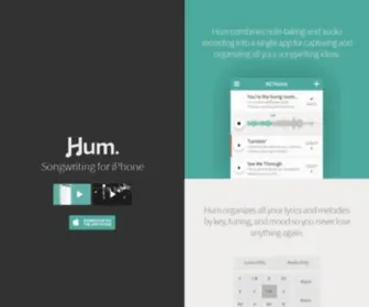 Justhum.com(Songwriting for iPhone) Screenshot