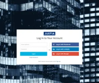 Justia.house(Log In) Screenshot