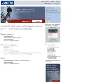 Justia.net(Justia.com's Free Template Legal Websites) Screenshot