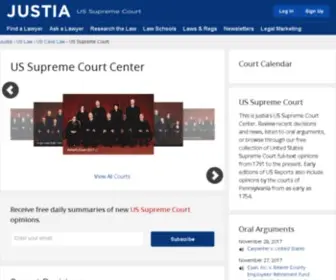 Justia.us(Justia US Supreme Court Center) Screenshot