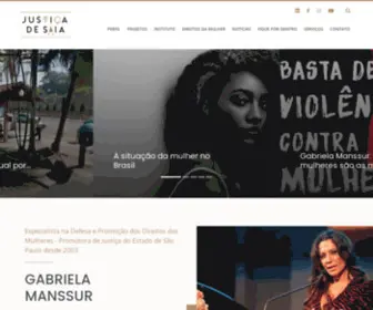 Justicadesaia.com.br(Justiça de Saia) Screenshot