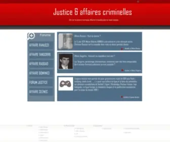 Justice-Affairescriminelles.org(Justice et affaires criminelles Justice et affaires criminelles) Screenshot