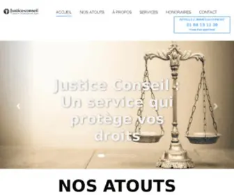 Justice-Conseil.fr(Avocats en France) Screenshot