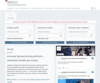 Justice.cz(Portál justice) Screenshot