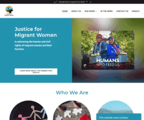 Justice4Women.org(Justice for Migrant Women) Screenshot