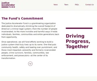 Justiceacceleratorfund.org(The Just Trust) Screenshot