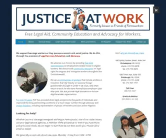 Justiceatworklegalaid.org(Justice at Work) Screenshot