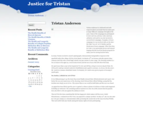 Justicefortristan.org(Justice for Tristan) Screenshot