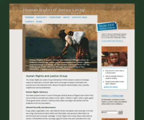 Justicegroup.us(Human Rights and Justice Group International) Screenshot