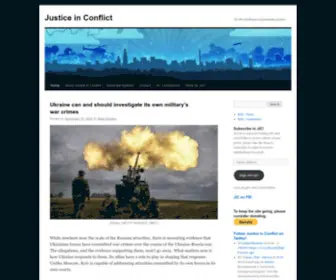 Justiceinconflict.org(Justice in Conflict) Screenshot