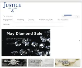 Justicejewelers.com(Engagement Rings & Jewelry in Springfield) Screenshot