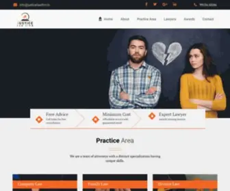 Justicelawfirm.in(Justice law firm) Screenshot