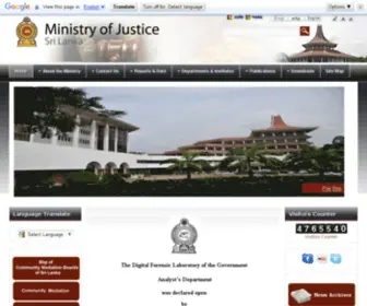 Justiceministry.gov.lk(Joomla) Screenshot