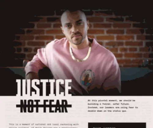 Justicenotfear.org(Justicenotfear) Screenshot
