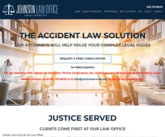 Justiceserved.com(Lake Elmo Personal Injury Attorney by Justice Served) Screenshot